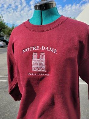 Notra Dam Embroidery Sweatshirt