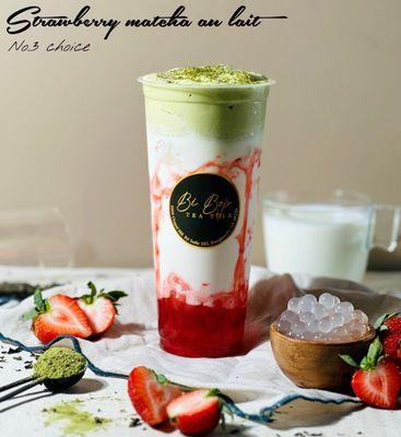 Strawberry matcha