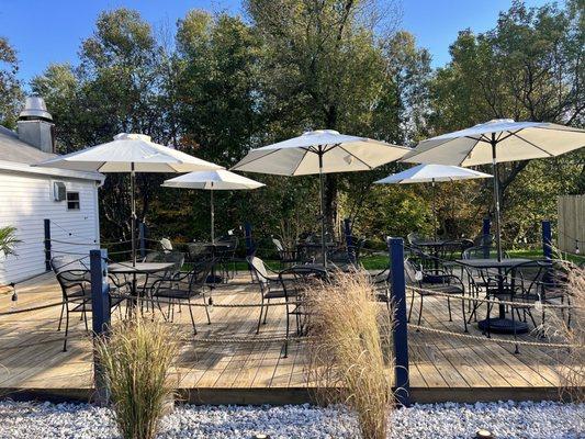 Outdoor patio area