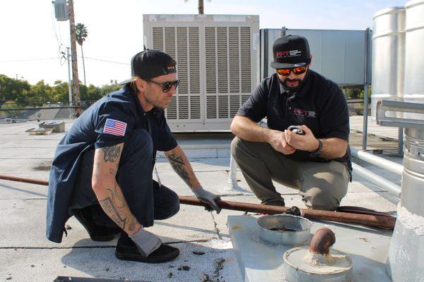 Gas leak detection commercial building