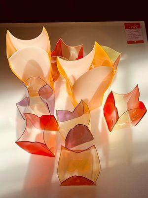 Vases. Designer Philippe Starck. They look like glass. Absolutely beautiful use of new polymers.