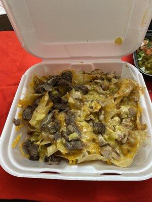 Fajita nachos combination