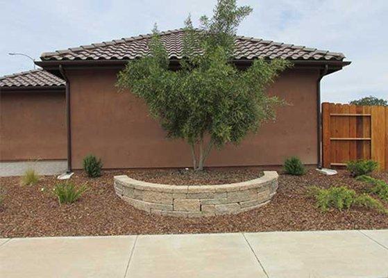 Garden block retaining walls