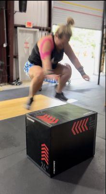 Jumping 24 inch box for the first time in my life!