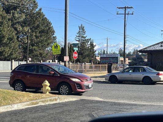 parked in front of fire hydrant