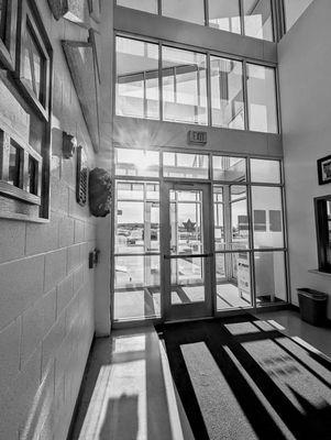 Lobby of the Elmore County Jail in Mountain Home, Idaho.