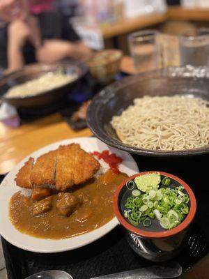 Soba w/ Pork Cutlet & Egg Bowl