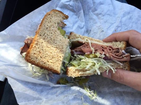 Roast beef sandwich. It's AMAZING!!! These ladies know how to make a sandwich