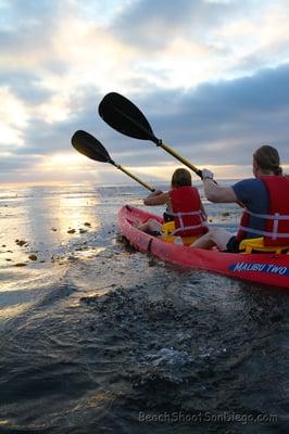 Sunset Kayak Photo Shoot