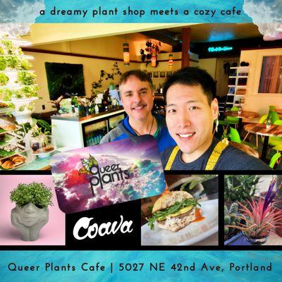 Queer Plants Cafe: A dreamy plant shop meets a cozy cafe. 5027 NE 42nd Ave, Portland