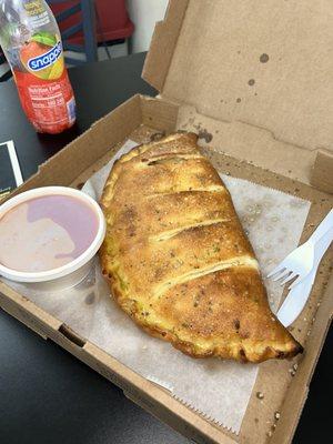 This is the Pepperoni Calzone