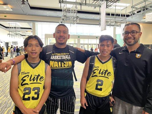 Isaac, coach Rodel, Troy, coach Randy