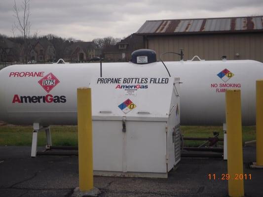 Propane taks filled including RV's