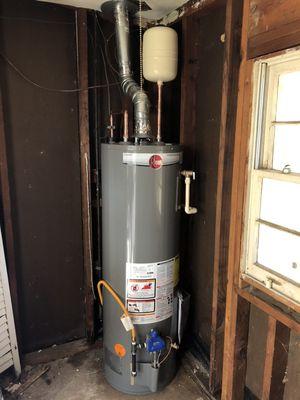 Water heater install