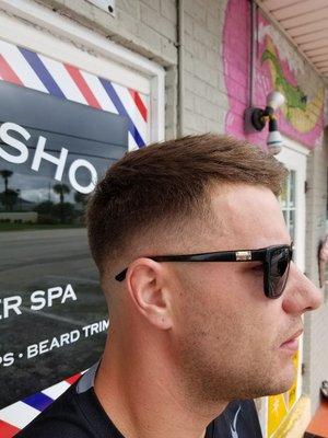 1312 ocean shore blvd 
Ormond beach 32176
$$12.00 regular haircut ...
Beard trim 
Traditional hot towel shave 
Fades 
Flat top