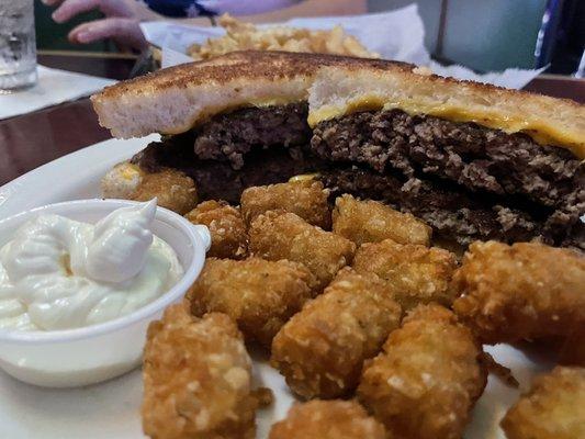 Grilled Cheese-Burger. Pretty good, 7