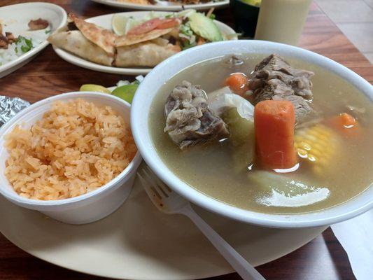 Caldo de Res, was delicious!!