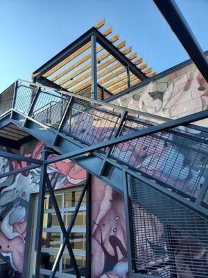 Stairs to Roof Deck