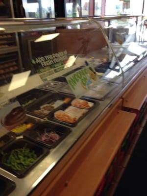 Subway sandwich bar