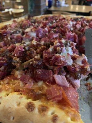 Meat lovers pizza