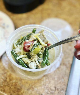 30. Green Curry with pork, mild - delicious!