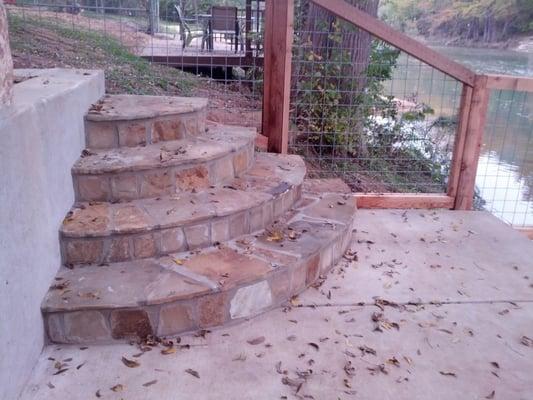 Rock stairs