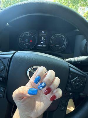 Fourth of July nails