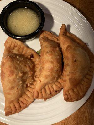 Pernil Empanada with Oaxaca Cheese, Cilantro, and Mojo Sauce