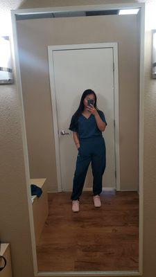 my new scrubs! super cute and comfy!