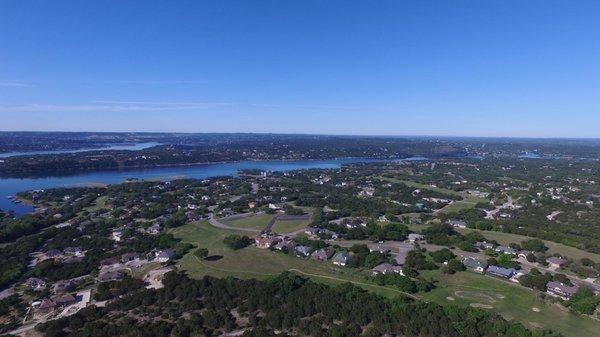 Aerial shot of Hole 9