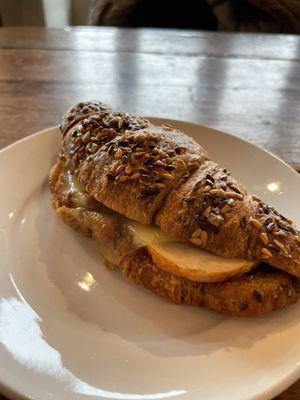 Turkey & Cheese & fig Multigrain Croissant