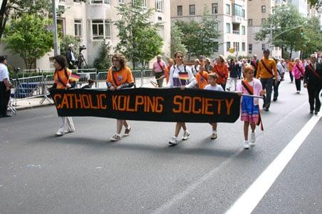 In the annual German-American Steuben Parade.