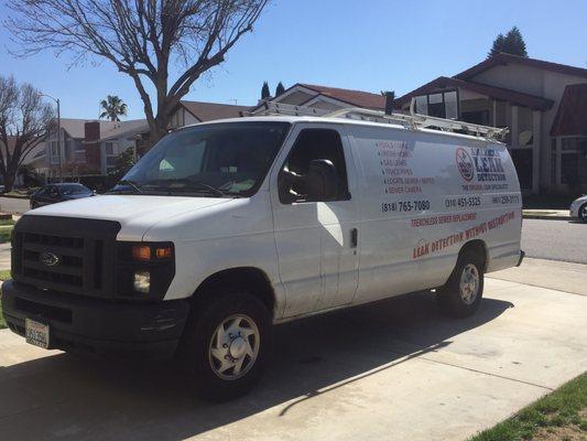 Tim the Plumber's white truck