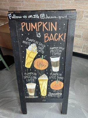 Pumpkin spice drinks