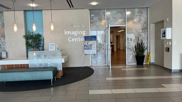 Lobby area to Imaging Center