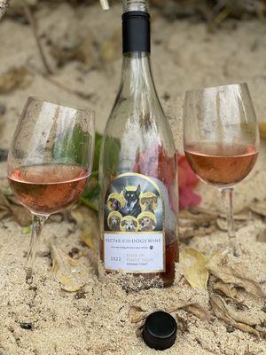 New 2022 Rosè of Pinot Noir... perfect for the beach.