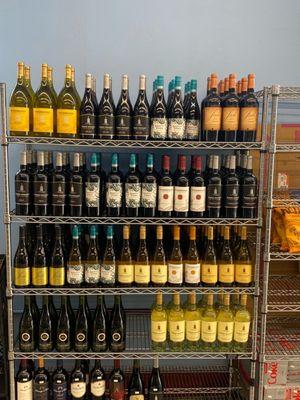 Wine selection, but there's more in fridge as well!