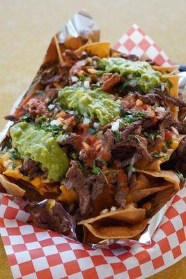 Carne asada nachos