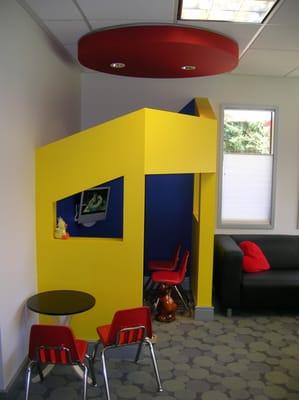 Art of Pediatric Dentistry patient waiting area.