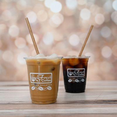 Cold brew coffees (agave straws)