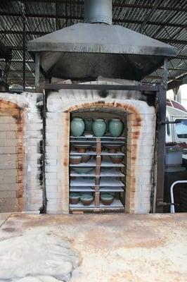 One of 6 gas kilns, including raku and soda kilns