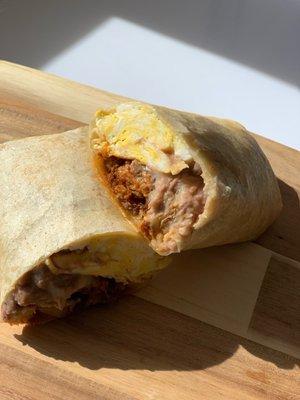 Chorizo Breakfast Burrito