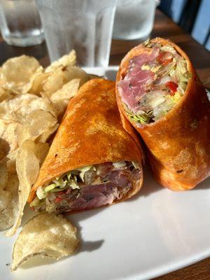 Ahi tuna wrap