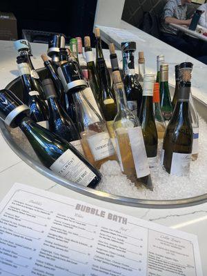 Bubbly selection built right into the bar