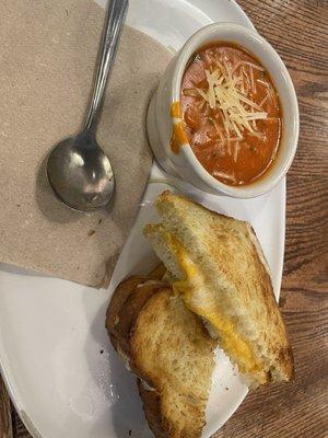 Grilled Cheese with Tomato Soup