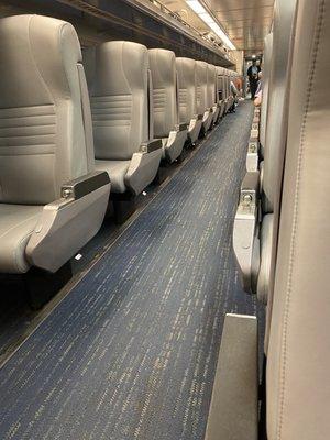 Amtrak  (2023) - older car aisles