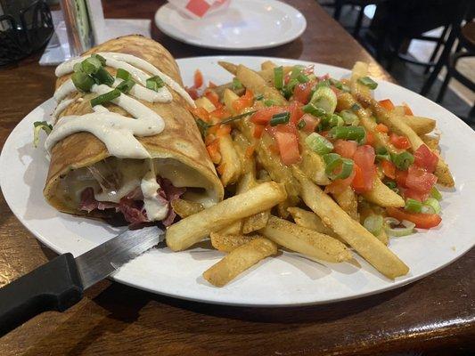 Boxty and sweet curry fries