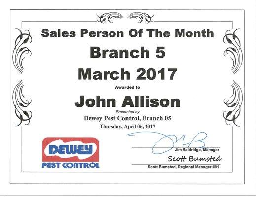 Great Job John Allison!!!  We really appreciate you!!!