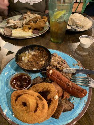 Country fried steak and backyard barbecue