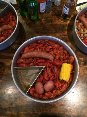 3 lbs of spicy crawfish!